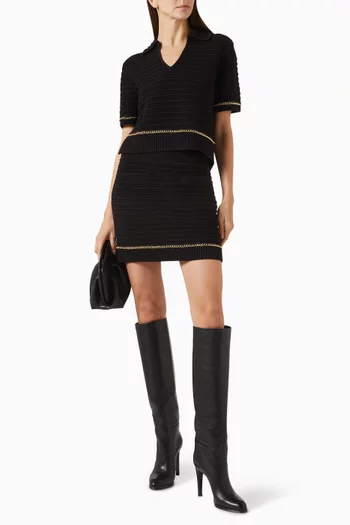 Essie Polo Top in Fine Knit