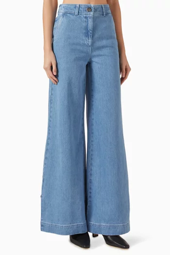 Eileen Wide-leg Jeans in Denim