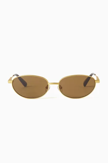 Alba Sunglasses in Stainless Steel