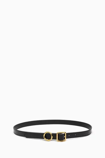 La Ceinture Regalo Thin Belt in Leather