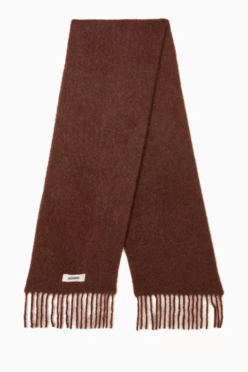 وشاح كارو بشرّابات موهير وصوف ألبكة