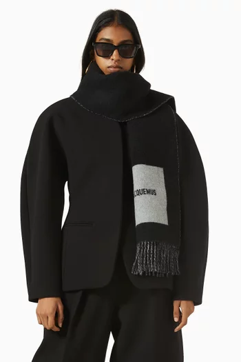 L'écharpe Rond Carré Scarf in Virgin Wool