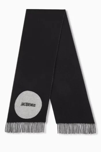 L'écharpe Rond Carré Scarf in Virgin Wool