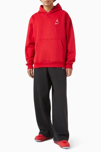 بنطال بروكلين بقصة فضفاضة مزيج قطن مطاطي