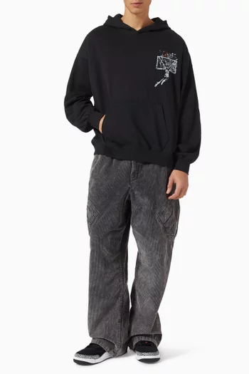 بنطال فلايت شيكاغو قماش قطن مخملي مضلع