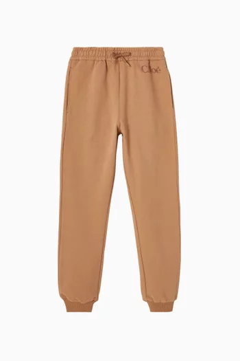 Velvet Logo Sweatpants in French-terry