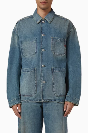 Utility Style Jacket in Denim