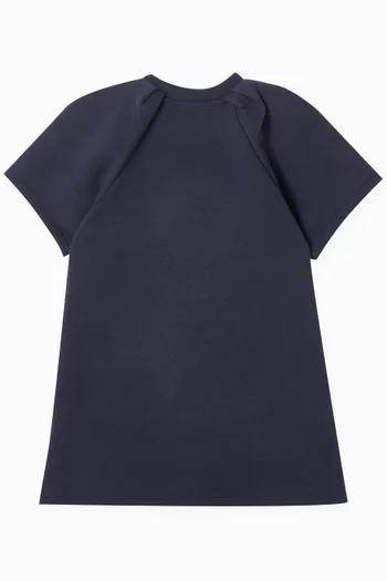 Graphic-print T-shirt Dress in Cotton Jersey