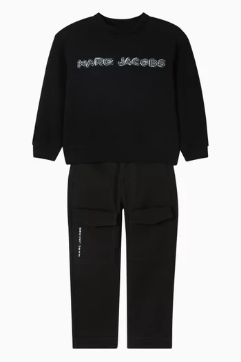 Logo-embroidered Sweatshirt in Cotton
