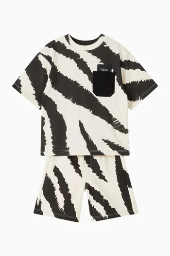 Zebra Print T-Shirt in Cotton