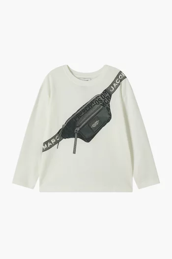 Snapshot Long-sleeve T-shirt in Cotton