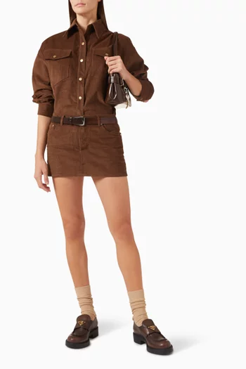 Danielle Shirt Jacket in Denim