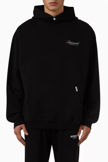Owners Club Script Hoodie in Cotton
