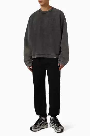 Initial Boxy Sweater in Cotton