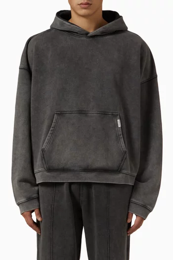 Initial Boxy Hoodie in Cotton