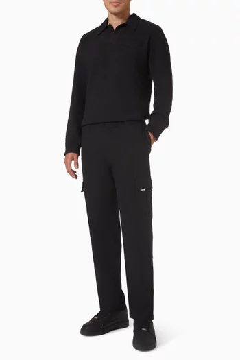 Knit Polo in Wool Blend