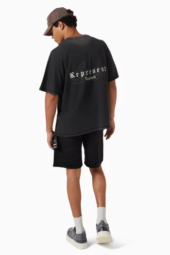 تي شيرت ليجاسي بطبعة كبيرة قطن