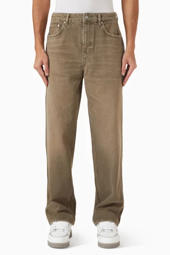 R3 Baggy Faded Jeans in Denim