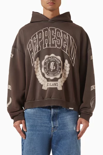 Legacy Crest Hoodie in Cotton-fleece