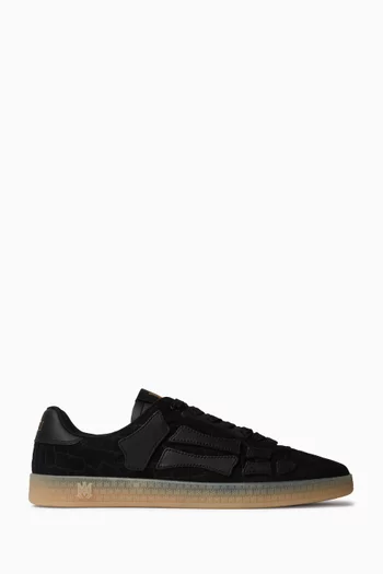 Pacific Bones Sneakers in Croc-embossed Suede