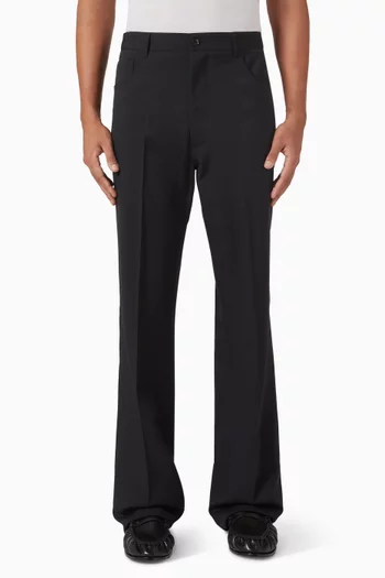Boot Cut Tailored Pants in Wool-blend