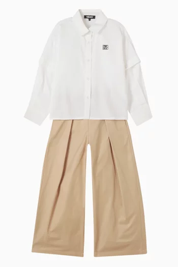 Pleated Pants in Twill