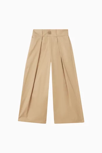 Pleated Pants in Twill