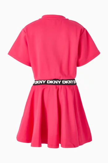 Heart Logo Skater Dress in Cotton