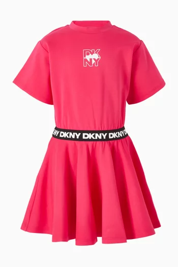 Heart Logo Skater Dress in Cotton