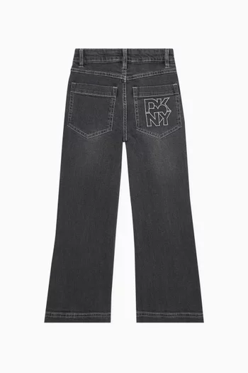 Studded Jeans in Cotton