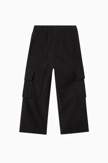 بنطال بجيوب كارغو كبيرة تويل 