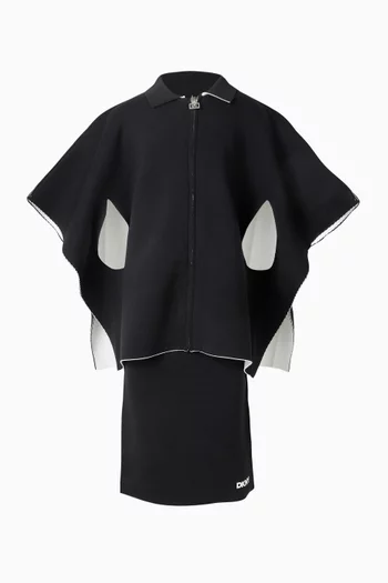 Reversible Pencil Midi Skirt in Knit