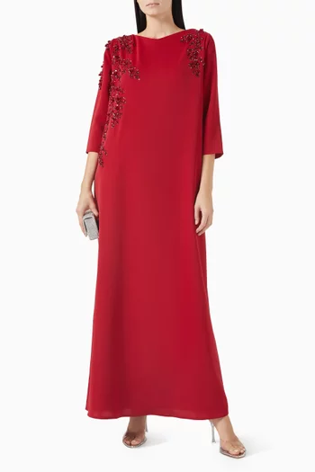 Floral Embellished Kaftan