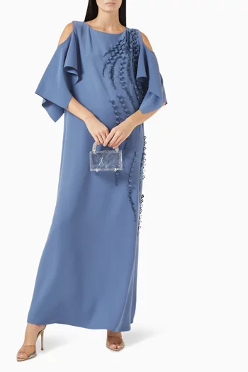 Embellished Cut-out Kaftan