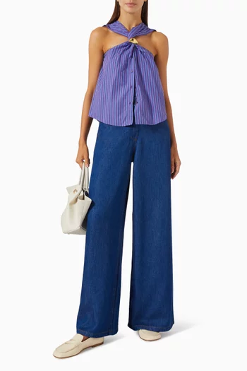 Dalt Wide-leg Jeans in Denim