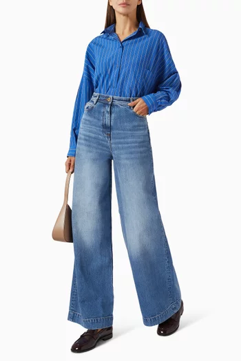 Captain Wide-leg Jeans in Denim