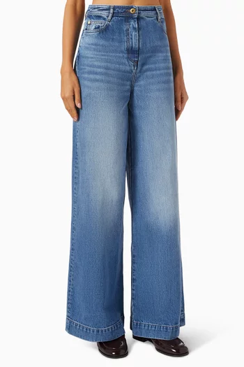 Captain Wide-leg Jeans in Denim