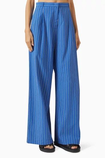 Provencia Striped Pants in Viscose-blend