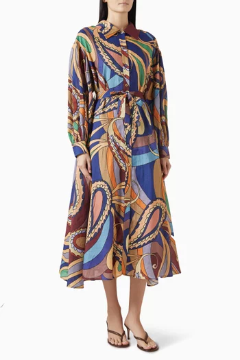 Dijon Maxi Shirt Dress