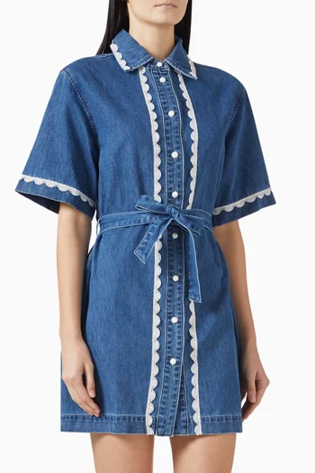 Ellie Mini Dress in Denim