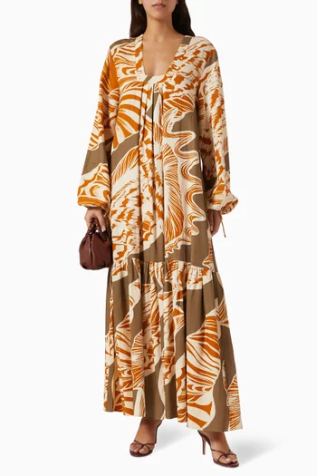 Cannes Printed Maxi Dress