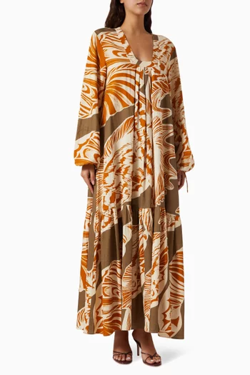 Cannes Printed Maxi Dress