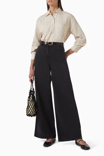 قميص سان خوان بنقشة مخططة