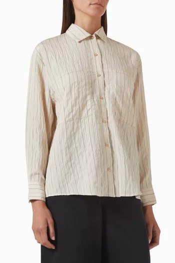 قميص سان خوان بنقشة مخططة