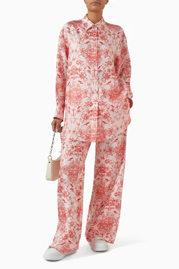 Sailor Tattoo Pyjama Pants in Silk-twill