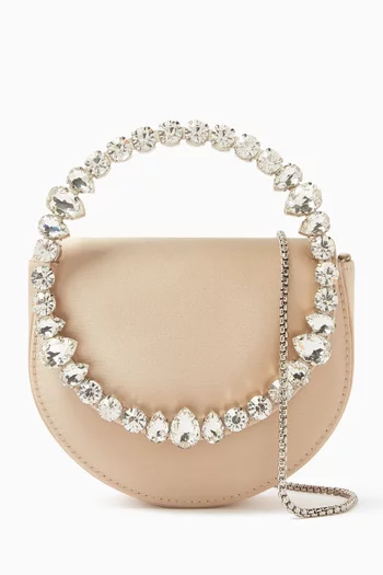 Mini Lily Eternity Clutch in Satin