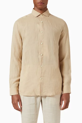 Long-sleeve Shirt in Linen