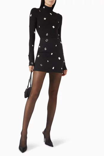 All-over Crystal Embellished Bodysuit