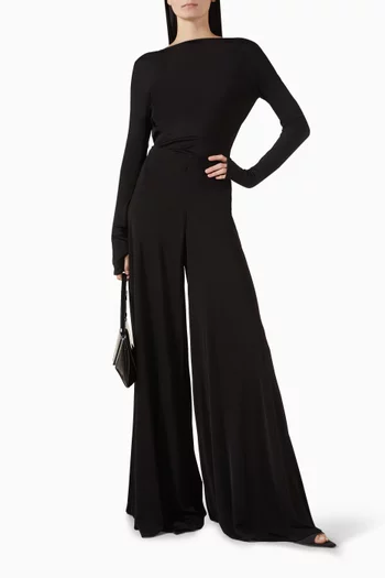 Wide-leg Pants in Jersey
