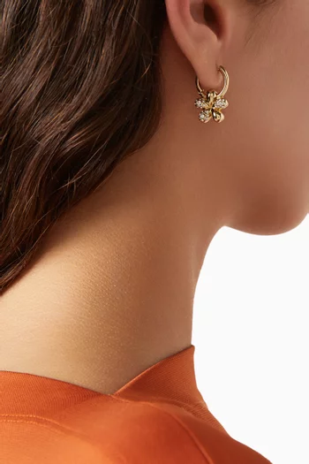 أقراط مالو ميني معدن مطلي ذهب عيار 18